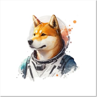 Shiba Inu Space Mission Posters and Art